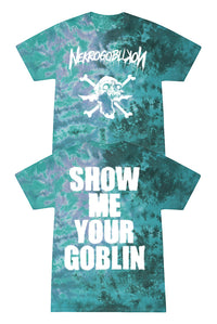 Puking Goblin Skull Tie Dye Tee